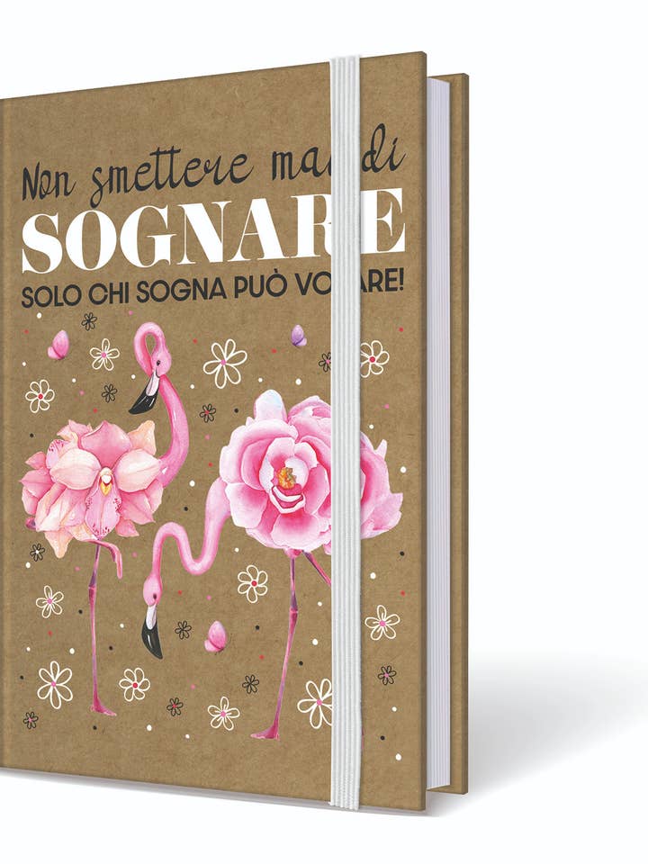 Taccuini 2D Kraft Flamingos 15X21Cm per la vendita all'ingrosso da parte di ORIGAMI EDITORE SRL