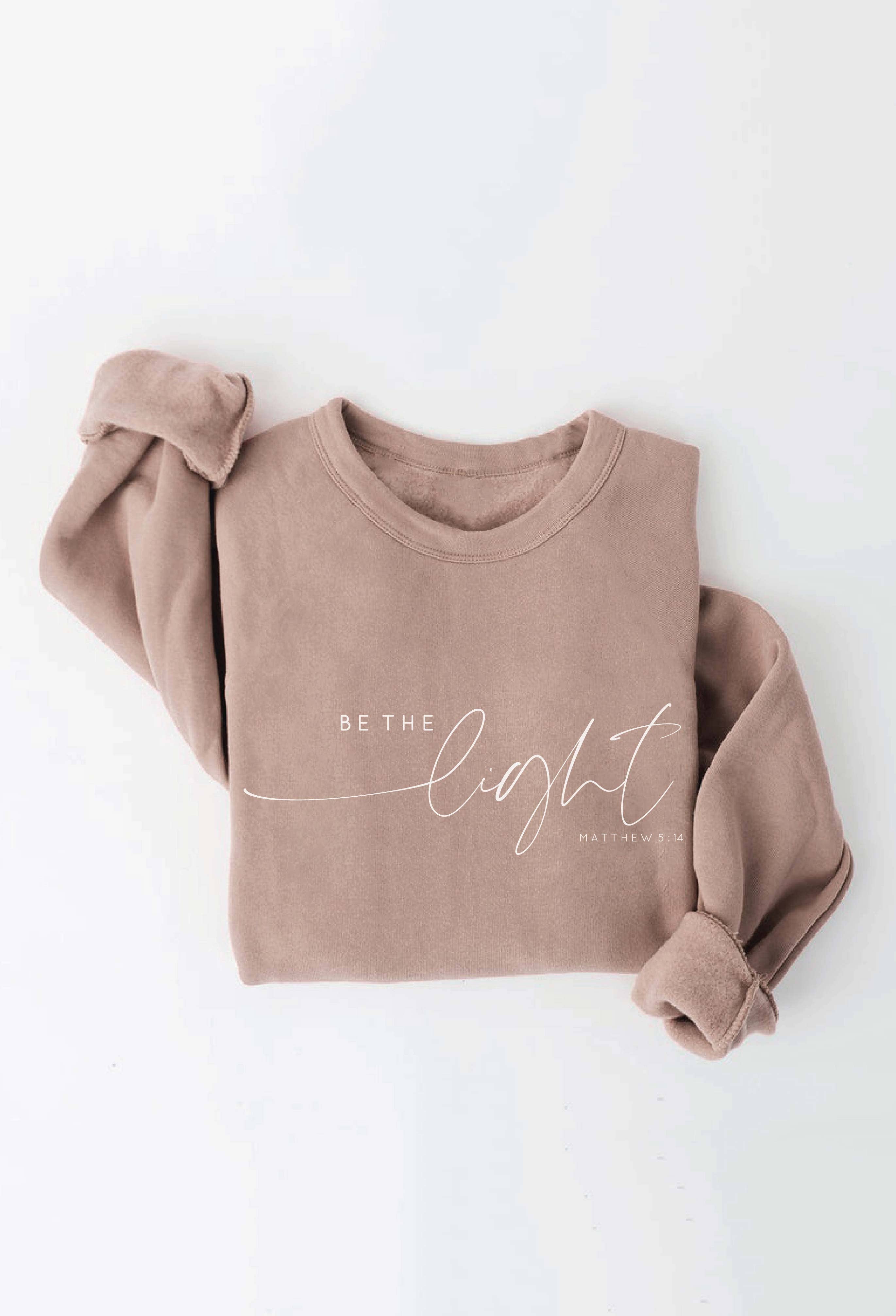 OAT COLLECTIVE - Wholesale Graphic Sweatshirt - Women's - BE THE LIGHT MATTHEW 5:14 Graphic Sweatshirt16