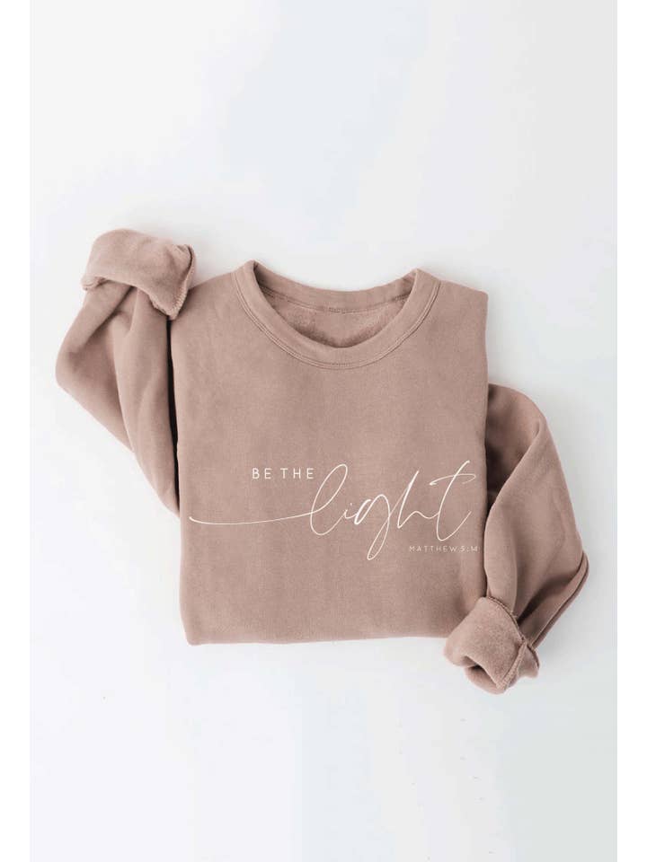 OAT COLLECTIVE - Wholesale Graphic Sweatshirt - Women's - BE THE LIGHT MATTHEW 5:14 Graphic Sweatshirt16
