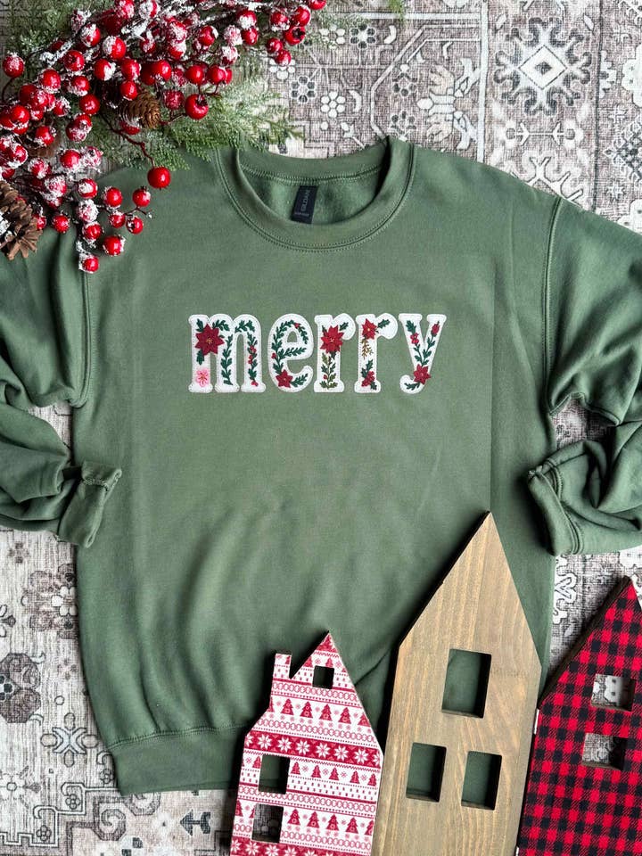 God Jul Poinsettia Tröja för wholesale av Alabama Threads