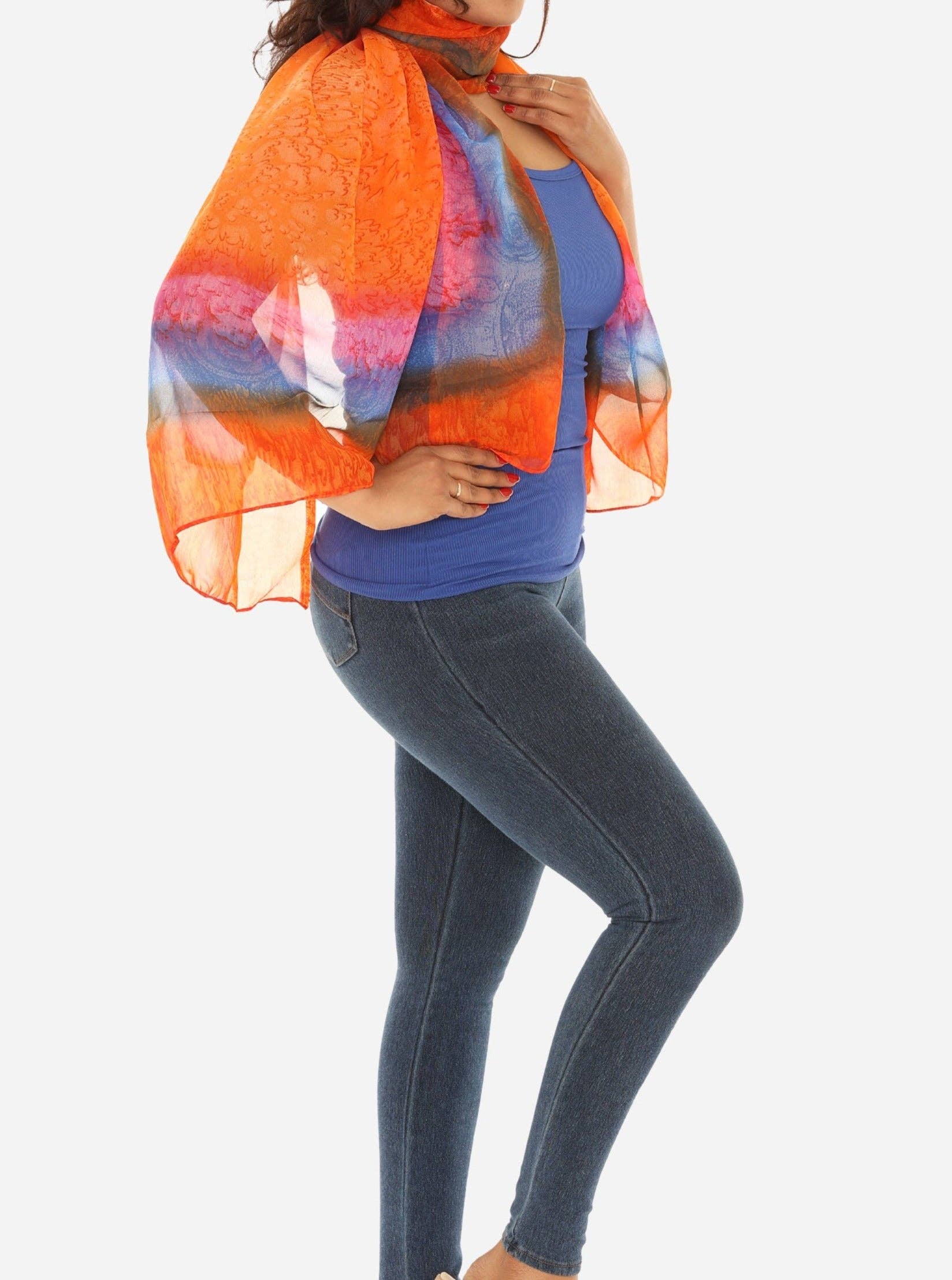 Shoreline Wear. INC - Vente Écharpe – femme - Écharpes en mousseline pour femmes1