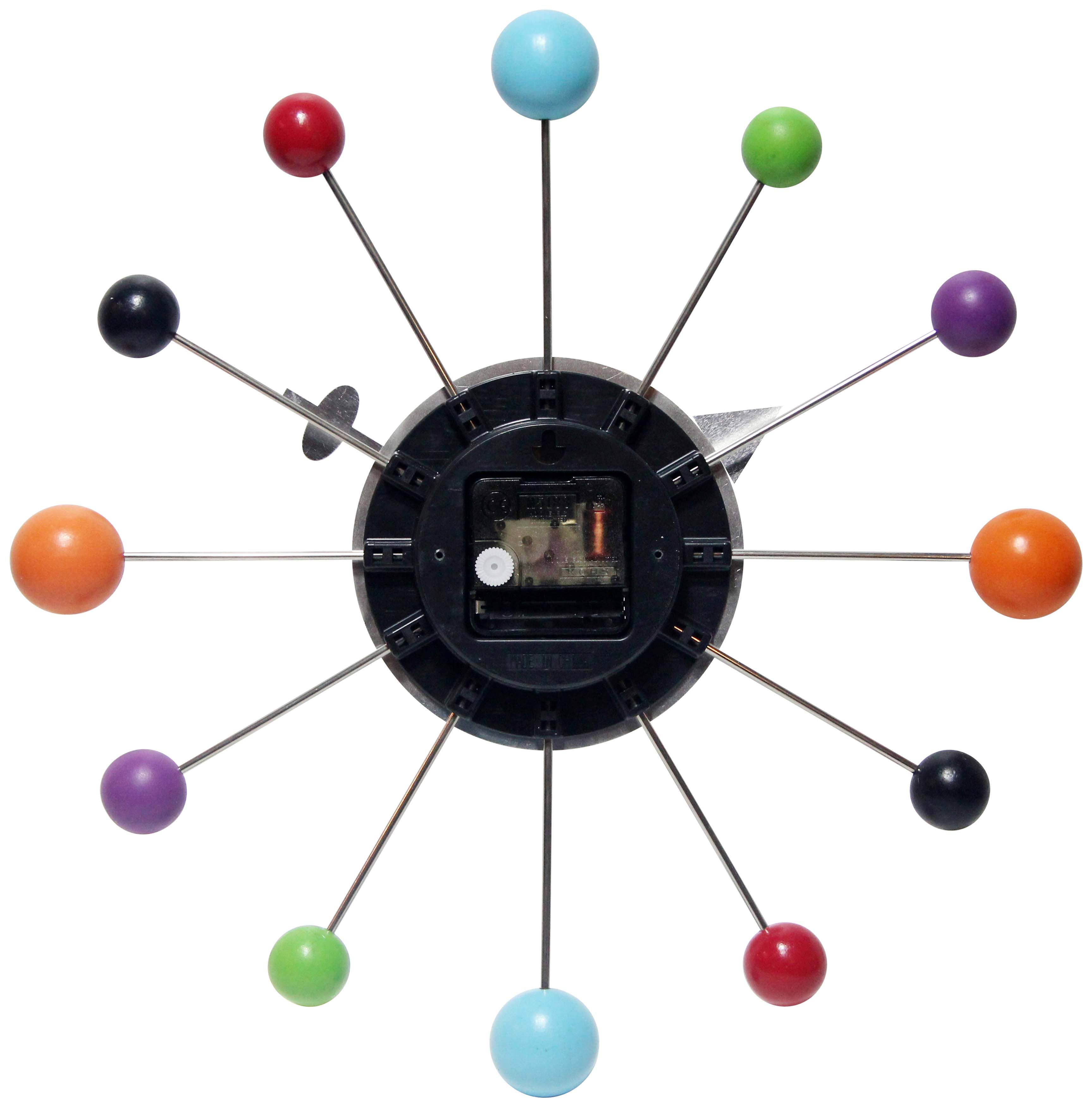 Infinity Instruments - Wholesale Wall Clock - Orb Spoke Multi-Color Indoor Wall Clock 15 Inch2