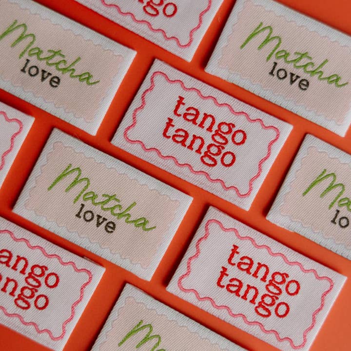 Geweven etiketten (40x25mm) voor wholesale door LOLILAFEE