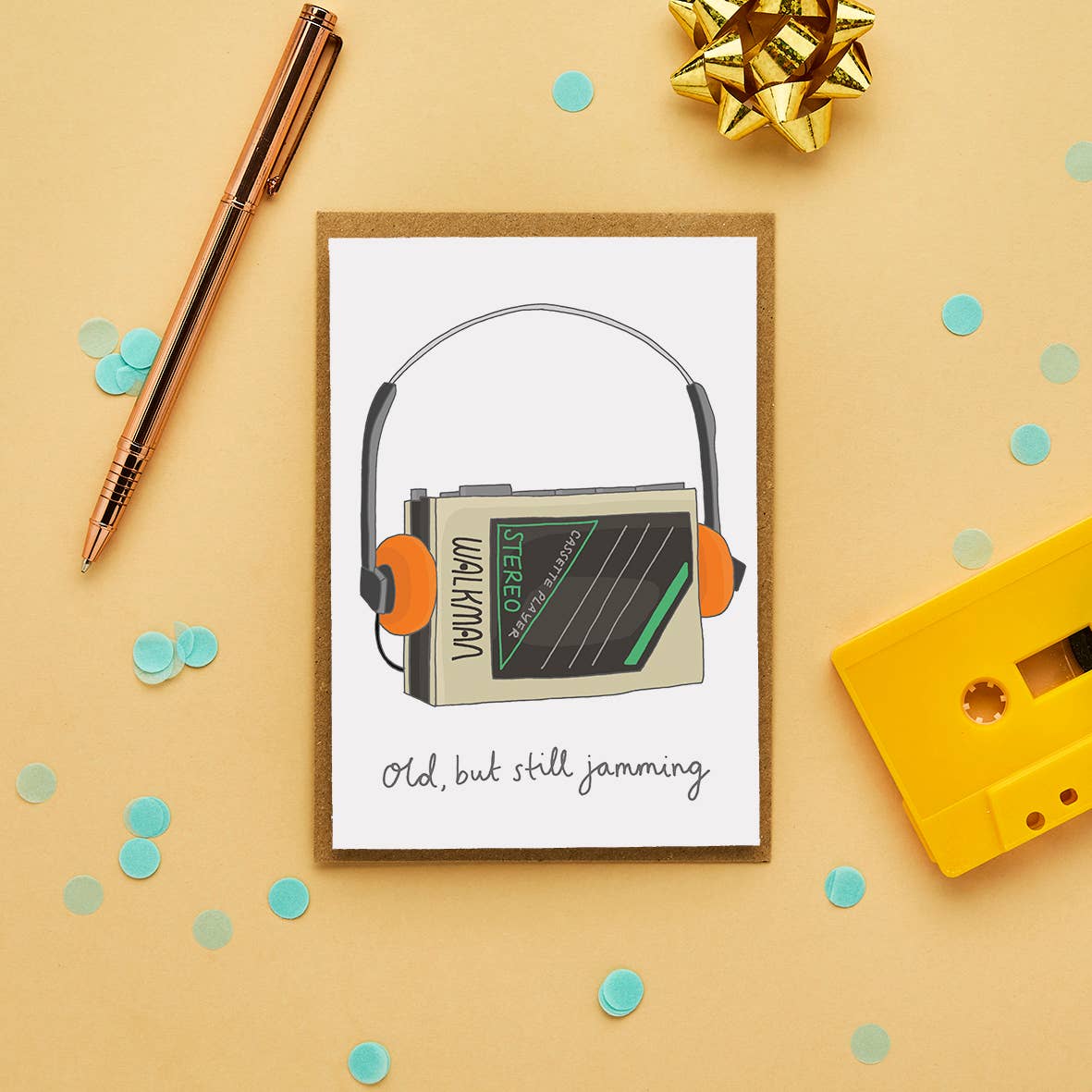 You've Got Pen On Your Face – wholesale Birthday card – Funny Walkman Birthday Card | Old but Still Jamming2
