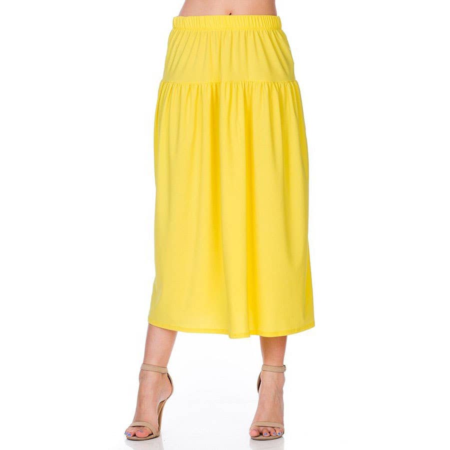Azules Clothing - Wholesale Rok - Dames - ASK-9026PS eigentijdse midi-rok2