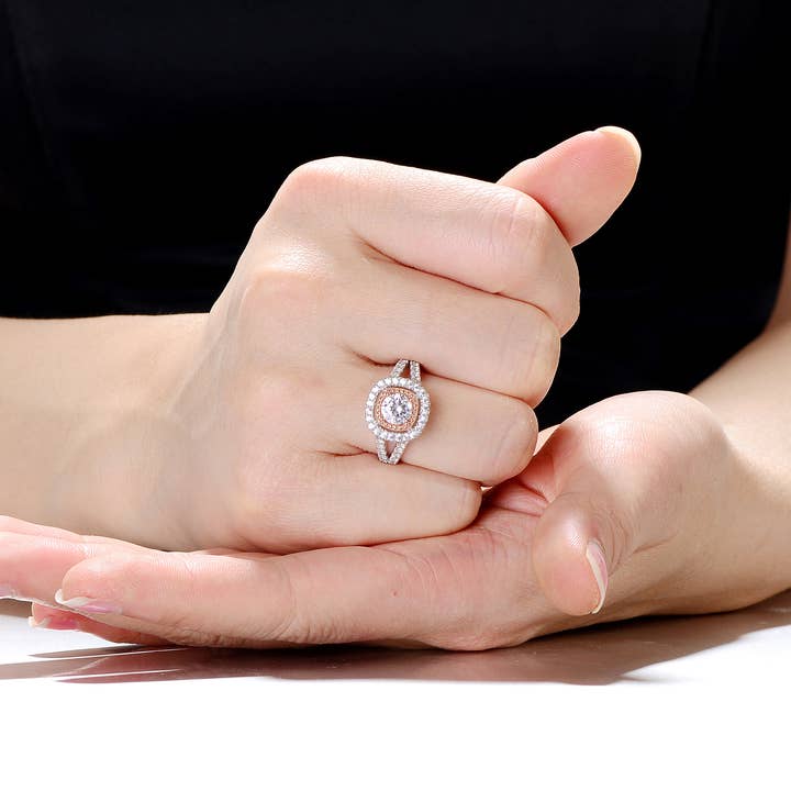 Sterling Sølv Cubic Zirconia Ring (62106) for engroshandel hos Genevive