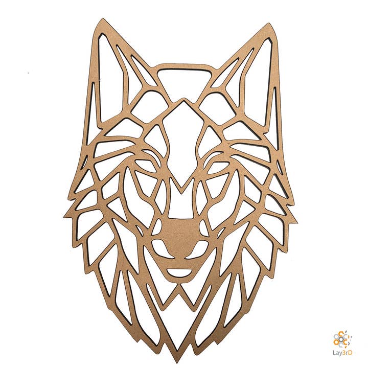 Lay3rD Lasercut - Houten Wanddecoratie - Wolf - Maxi for wholesale by Lay3rD