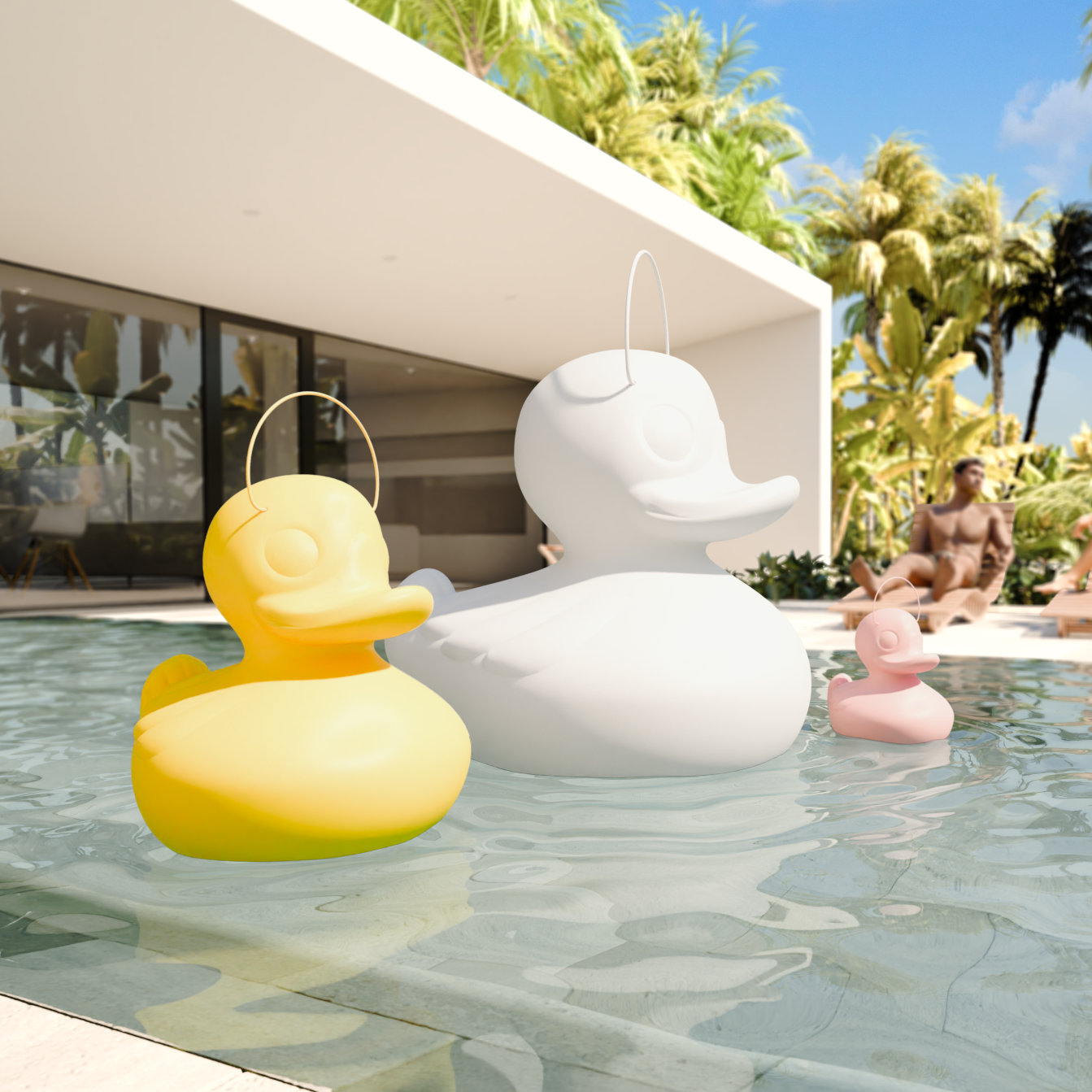 Goodnight Light - Wholesale Accent/Desk Lamp - The Duck Duck Lamp XL 51 cm - floating rechargeable lamp4