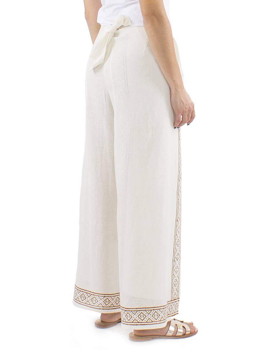 Ecru WOMEN's Trousers-PA17649 for wholesale on Faire1