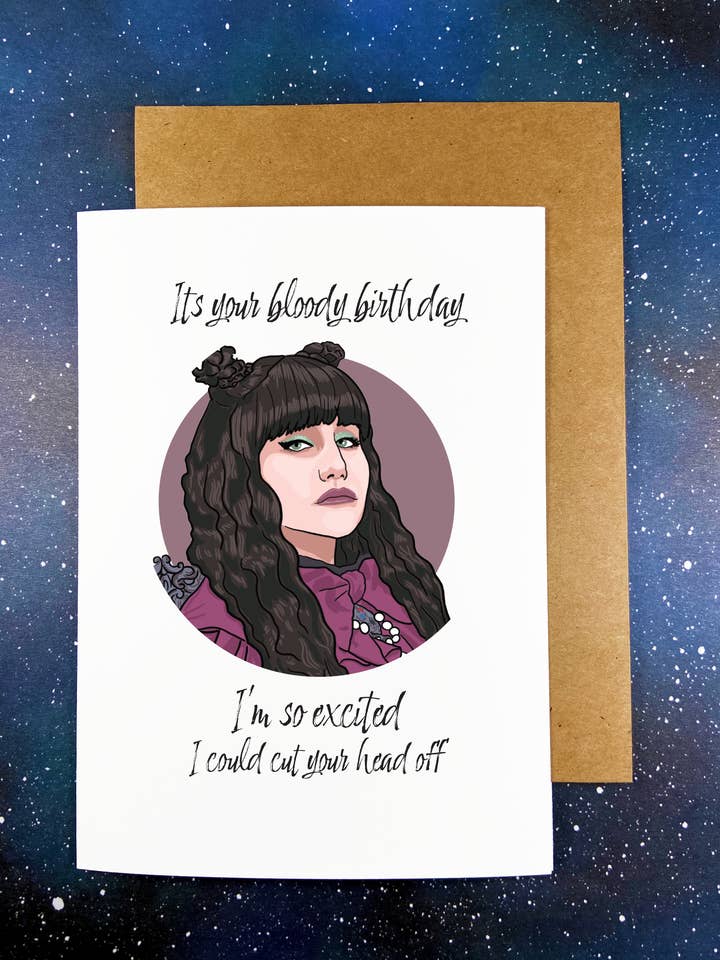 Nadja Geburtstags-Grußkarte — Was wir tun im Schatten für den Großhandel von The Red Swan Shop