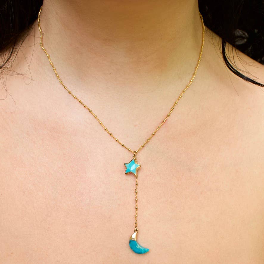 a.v. max - Wholesale Halskettinghanger - Over The Moon Stone Y-hals|Labradoriet|Citroen|Chalcedoon|WRM16