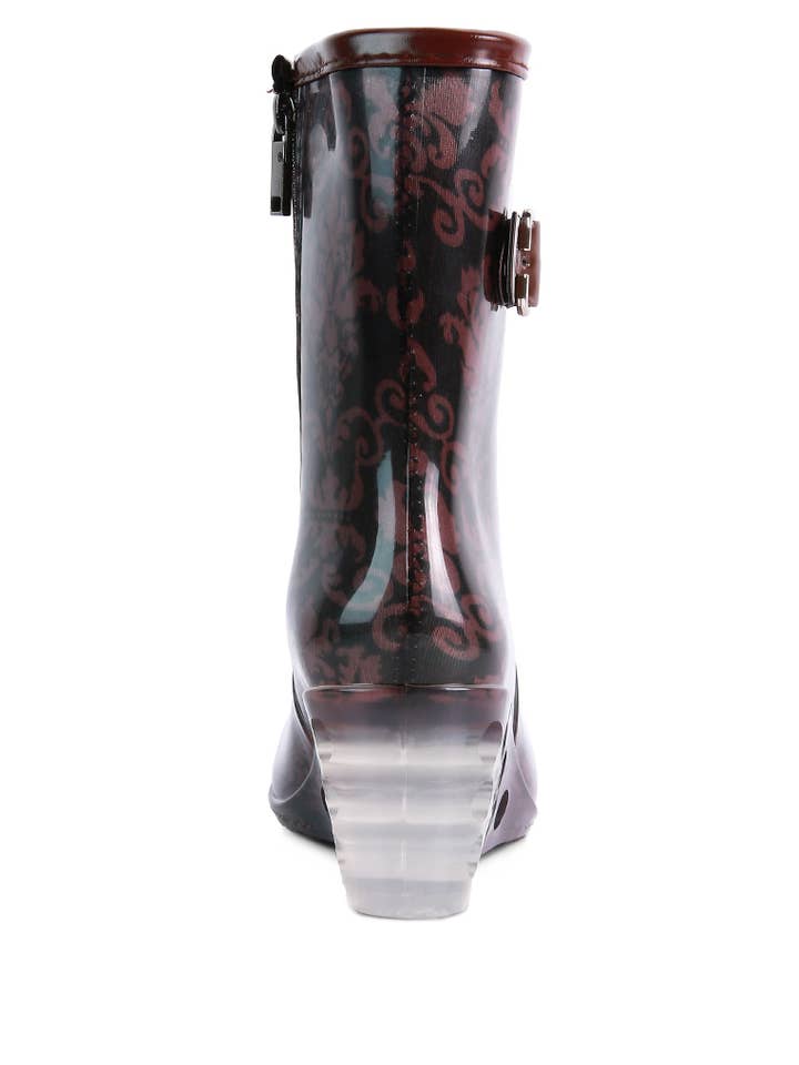 Rag Company - Wholesale Rain Boots - Women's - Drench Clear Wedge Rainboots3