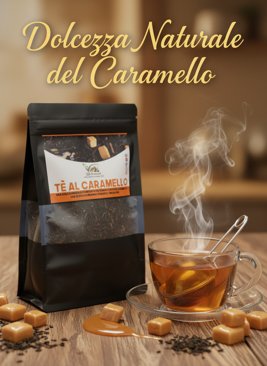 Cibobenessere - Wholesale Health/Detox Tea - 100% Natural Caramel Tea - Sweet and Enveloping1