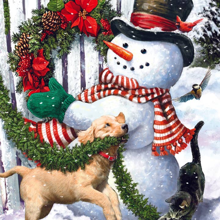 Hanging the Wreath by Larry Jones 05400 for wholesale by Lux Press Group | LPG Greetings