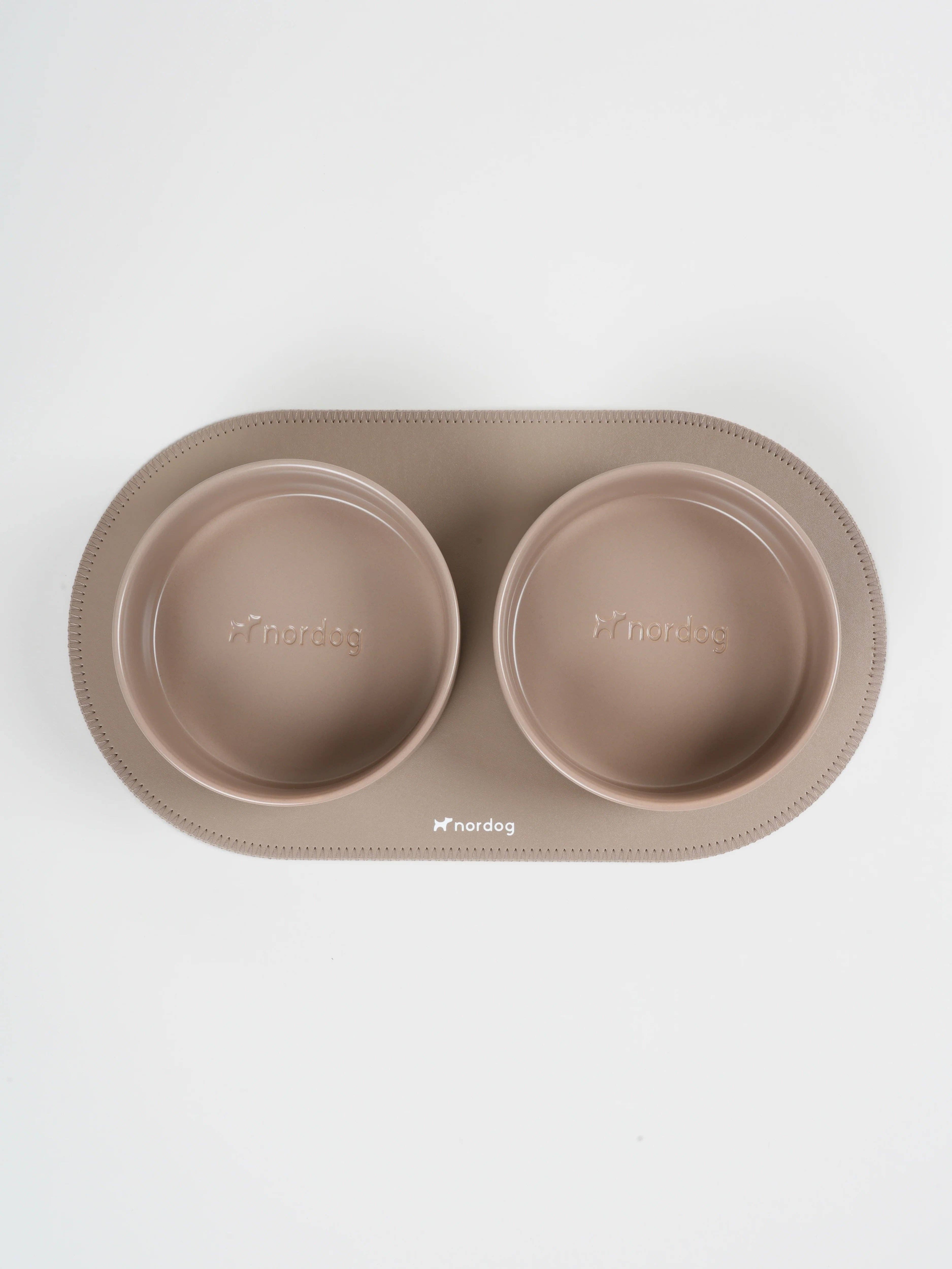 Nordog – wholesale Matmatta för husdjur – Hund – Rund bordstablett för matskålar till hund (kakao)6