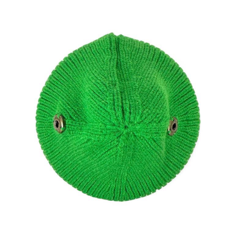 Multicolour Wool and Cashmere Hat with 2 Removable Pompoms. Rebates for wholesale on Faire5