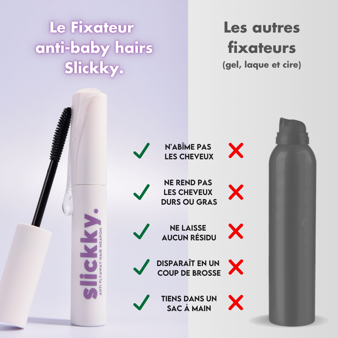 Slickky - Vendita all'ingrosso Gel/Mousse per acconciature - Hair Slicker - Fissatore per capelli anti-bambino - Mascara per acconciature15
