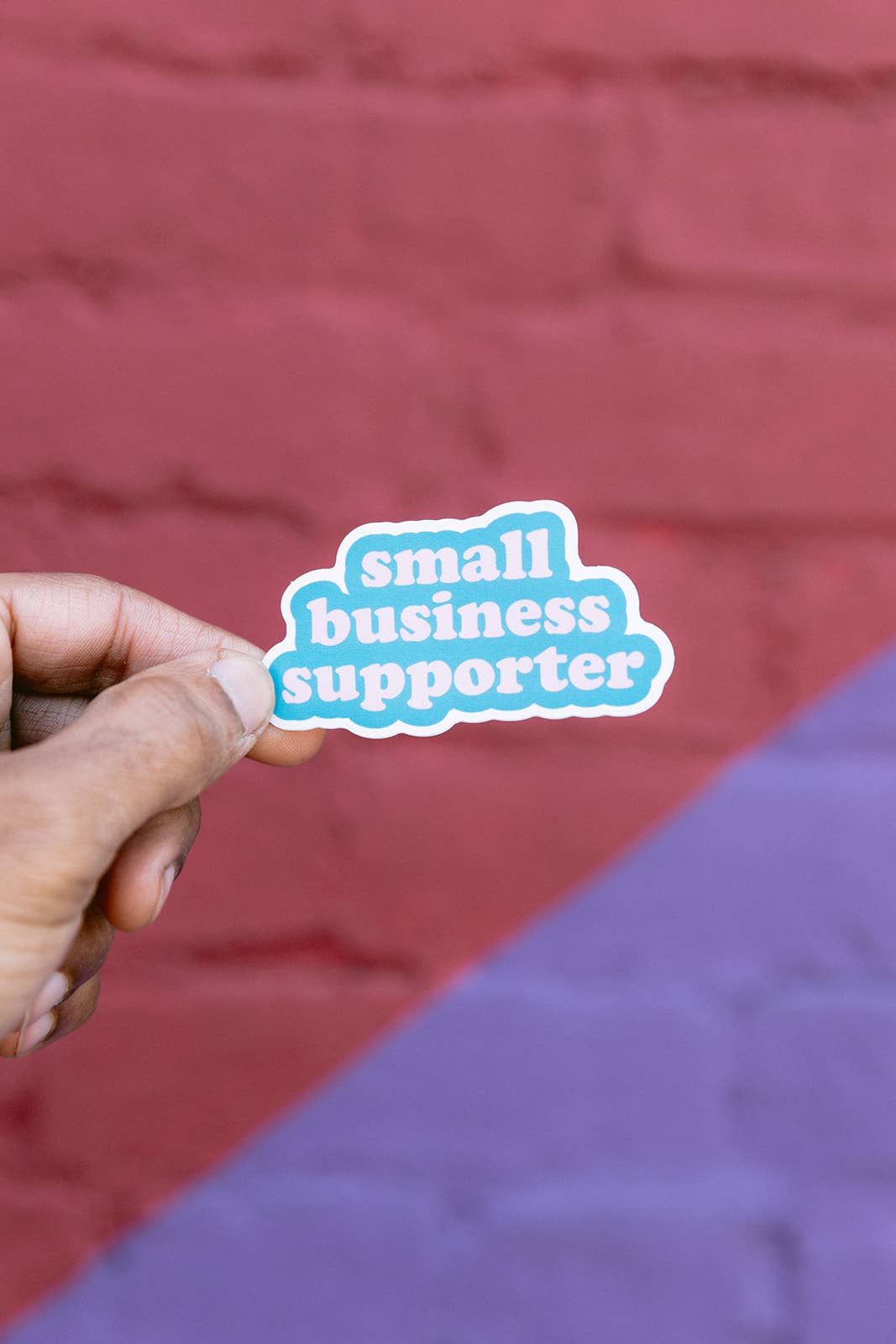 Woman-Owned Wallet - Wholesale Sticker - Small Business Supporter (Turquoise) Sticker