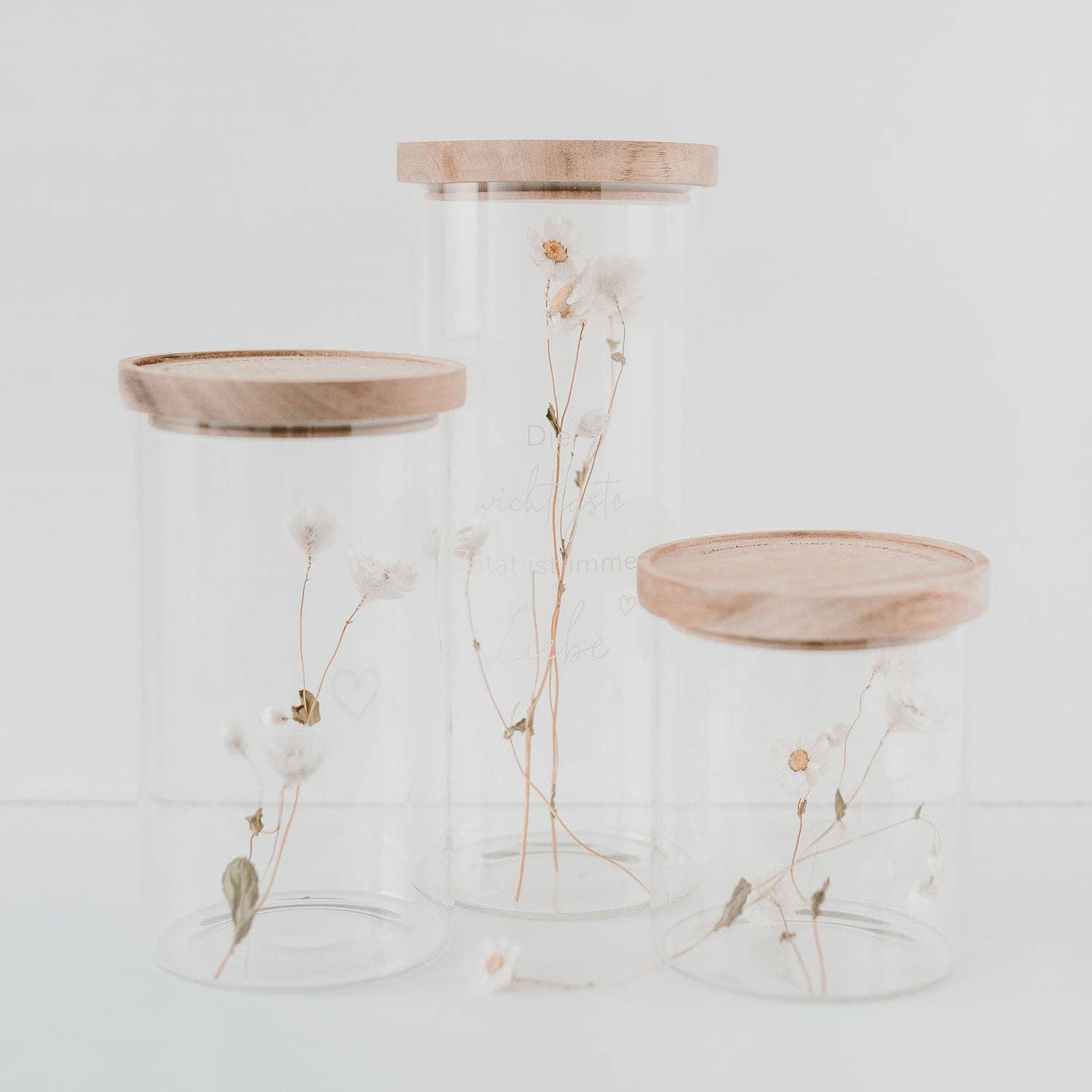 Eulenschnitt - Wholesale Jar - Heart storage jar 19cm (PU = 4 pcs)3