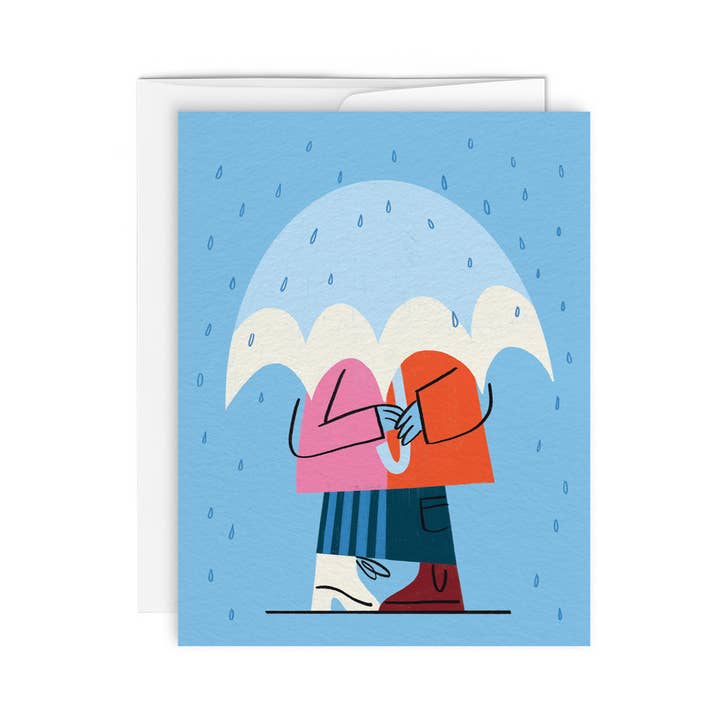 RAINY LOVERS — Greeting Card for wholesale by Paperole