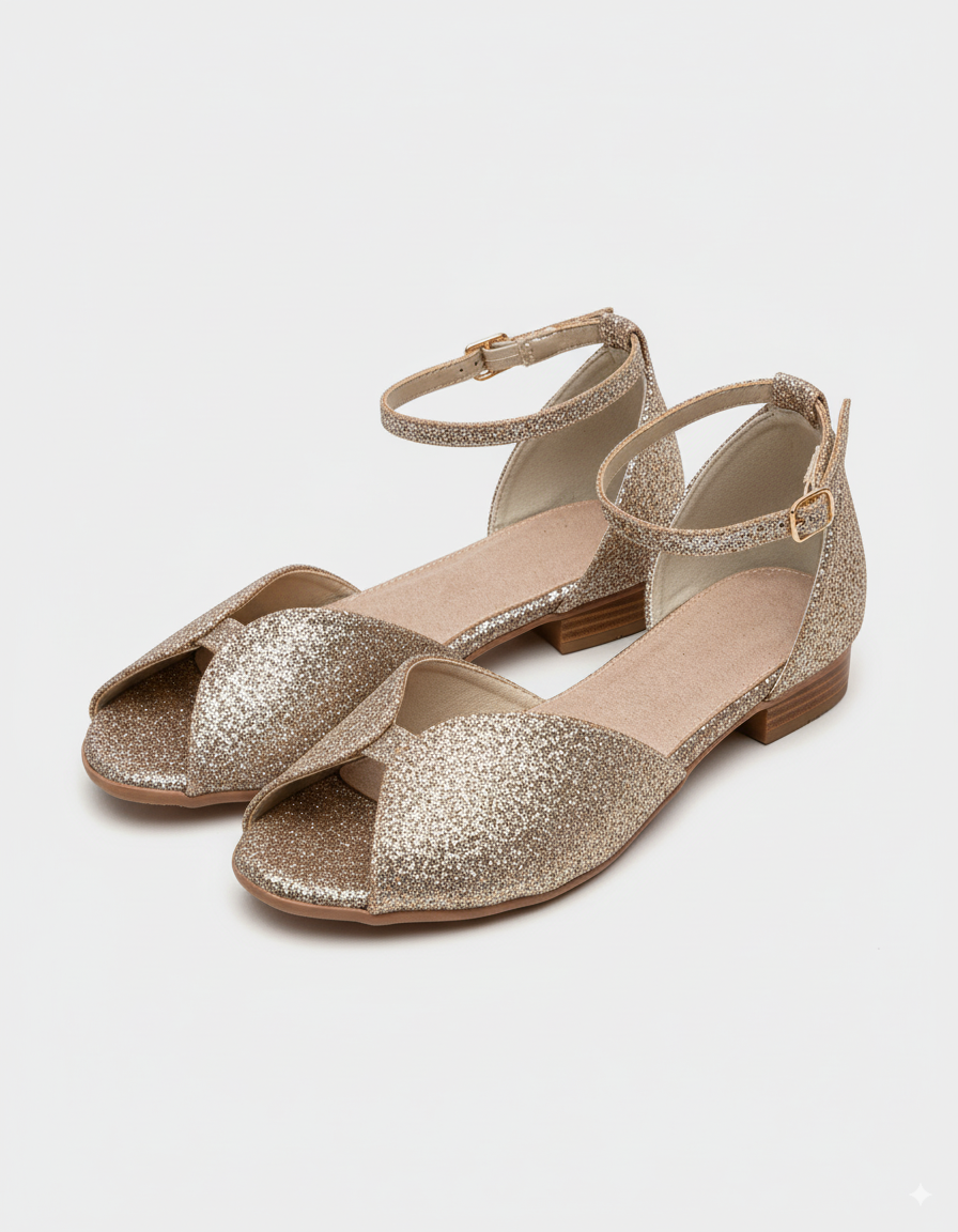 CEREZA – wholesale Lågskor - Dam – Cereza peep toe-ballerinas med platt sula och spänne9