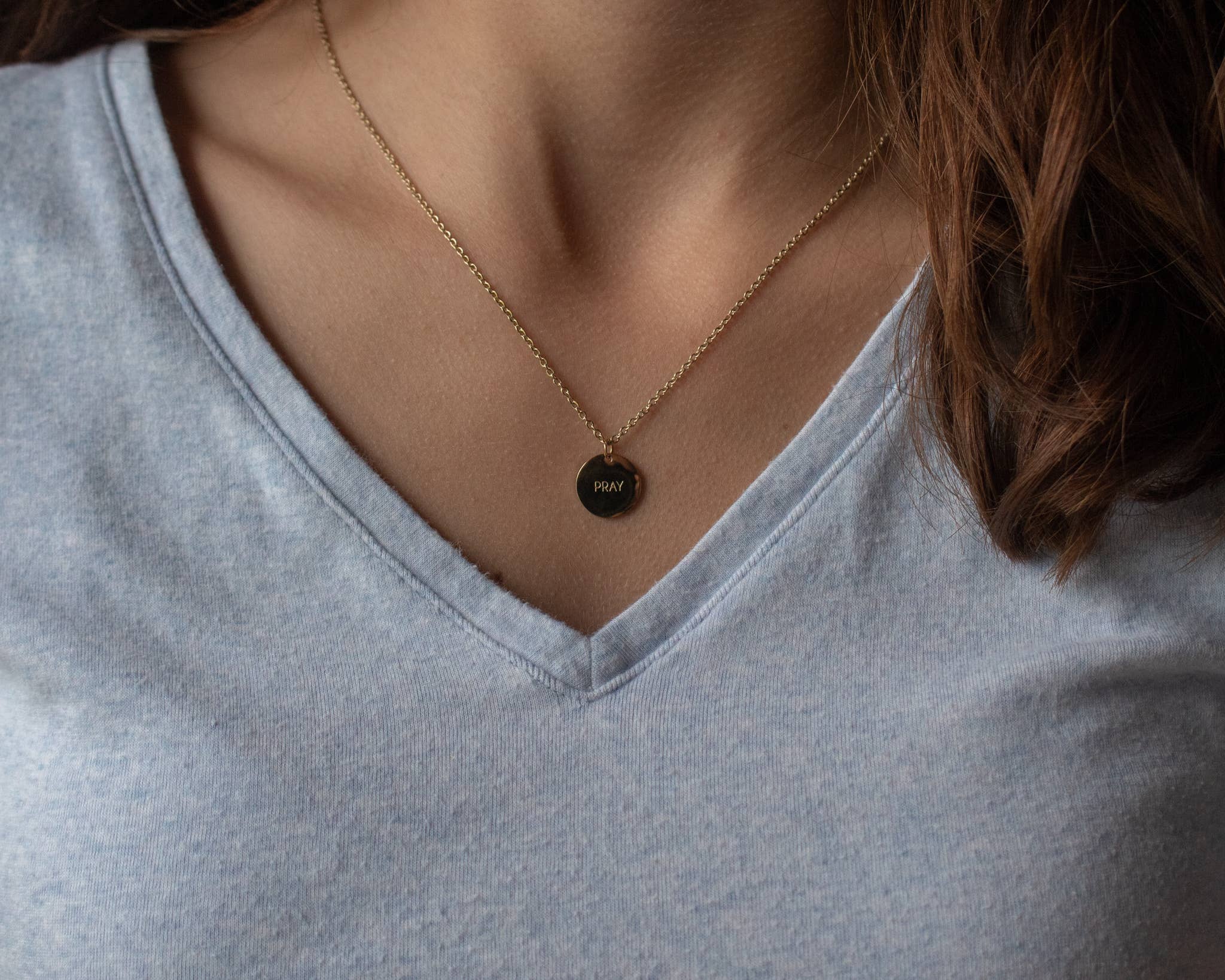 The Vintage Sparrow - Wholesale Pendant/Charm Necklace - Pray Pendant5