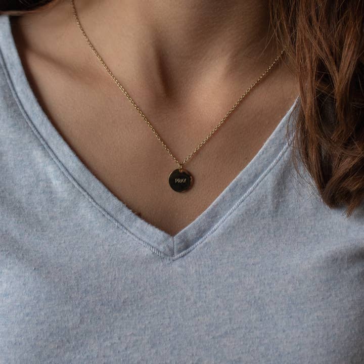 The Vintage Sparrow - Wholesale Pendant/Charm Necklace - Pray Pendant5