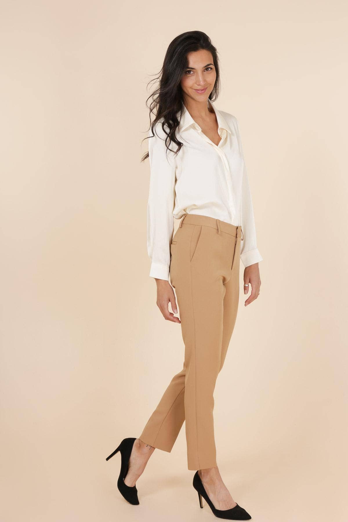 Attentif Paris - Venta al por mayor Pantalones - Mujer - Pantalones pitillo de talle alto [Signature]30