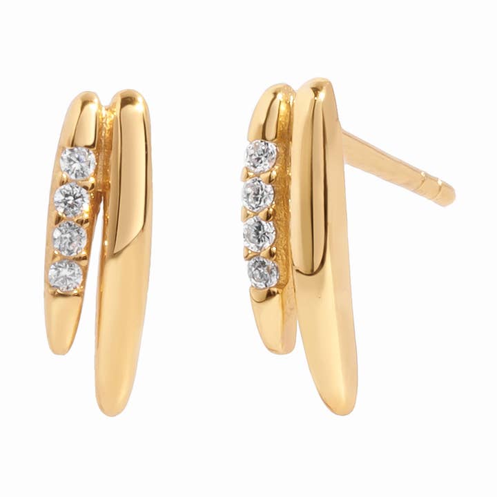 Zierliche Doppel-Linien-Stecker für den Großhandel von Sami Jewels