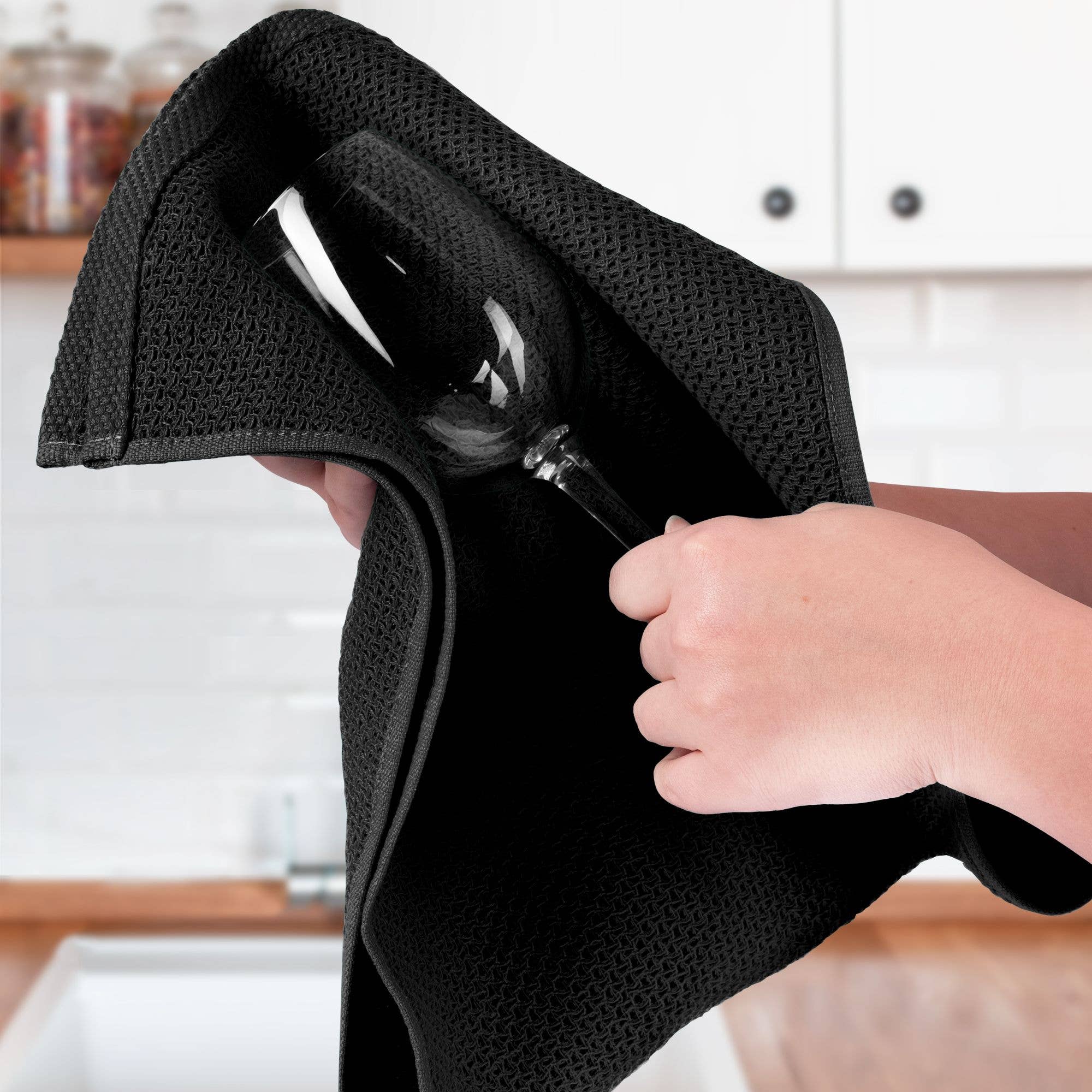 Zulay Kitchen - Vendita all'ingrosso Strofinaccio da cucina - Asciugamano da cucina Waffle Weave, 33 x 28 cm (confezione da 3)18