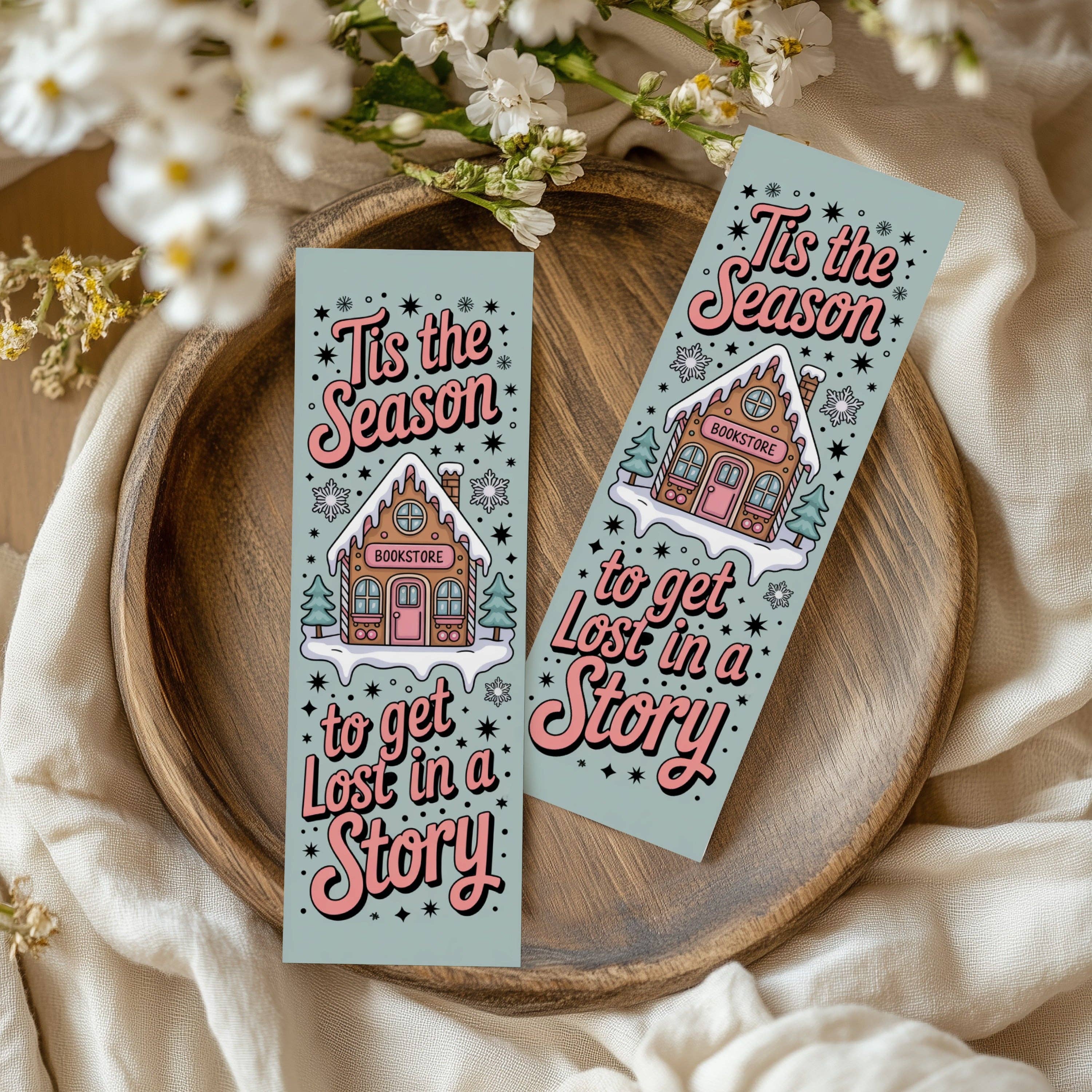 Auburn Row Design – wholesale Bookmark – Pastel Christmas Bookmarks 2