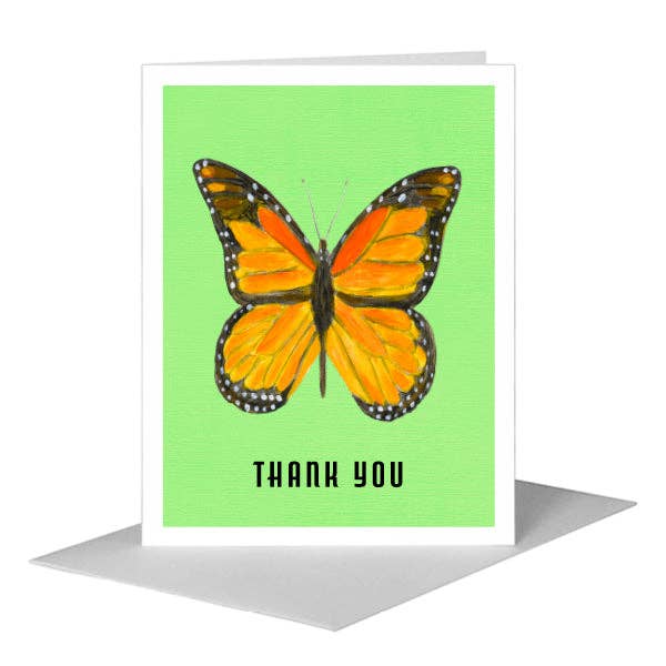 Monark Sommerfugl, Hilsen Kort (#7752A) for engroshandel hos Printed Canvas