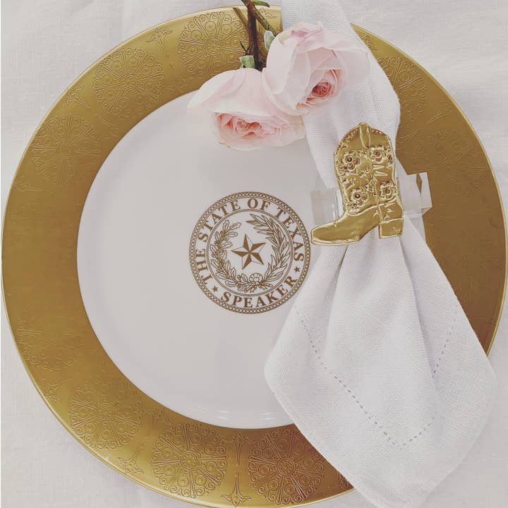 Cowgirl Boot Napkin Rings for wholesale by Southern Tribute