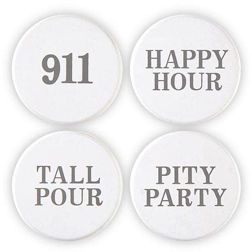 Face To Face Wine Stoppers - Happy Hour for wholesale by Santa Barbara Design Studio by Creative Brands