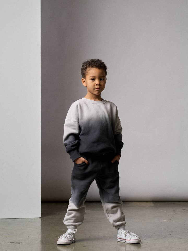 Little Bipsy - Wholesale Athletic Sweatpants/Joggers - Kids - Ombre Elevated Sweatpant - Black