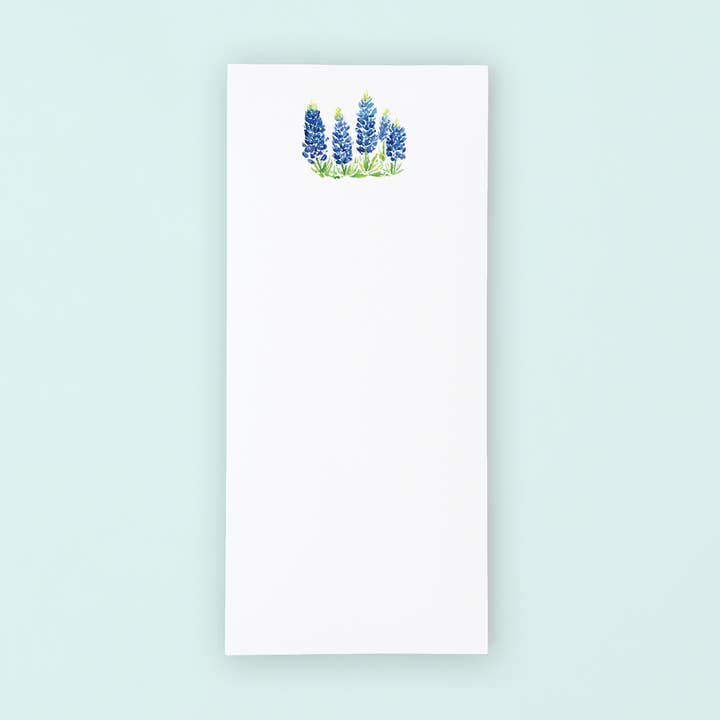 Bluebonnets Field Tall Notepad for wholesale by Taylor Paladino