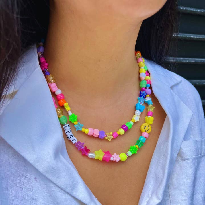 Wake and Make - Wholesale Kids Necklace - Kids - Kitschy Beaded Necklace15