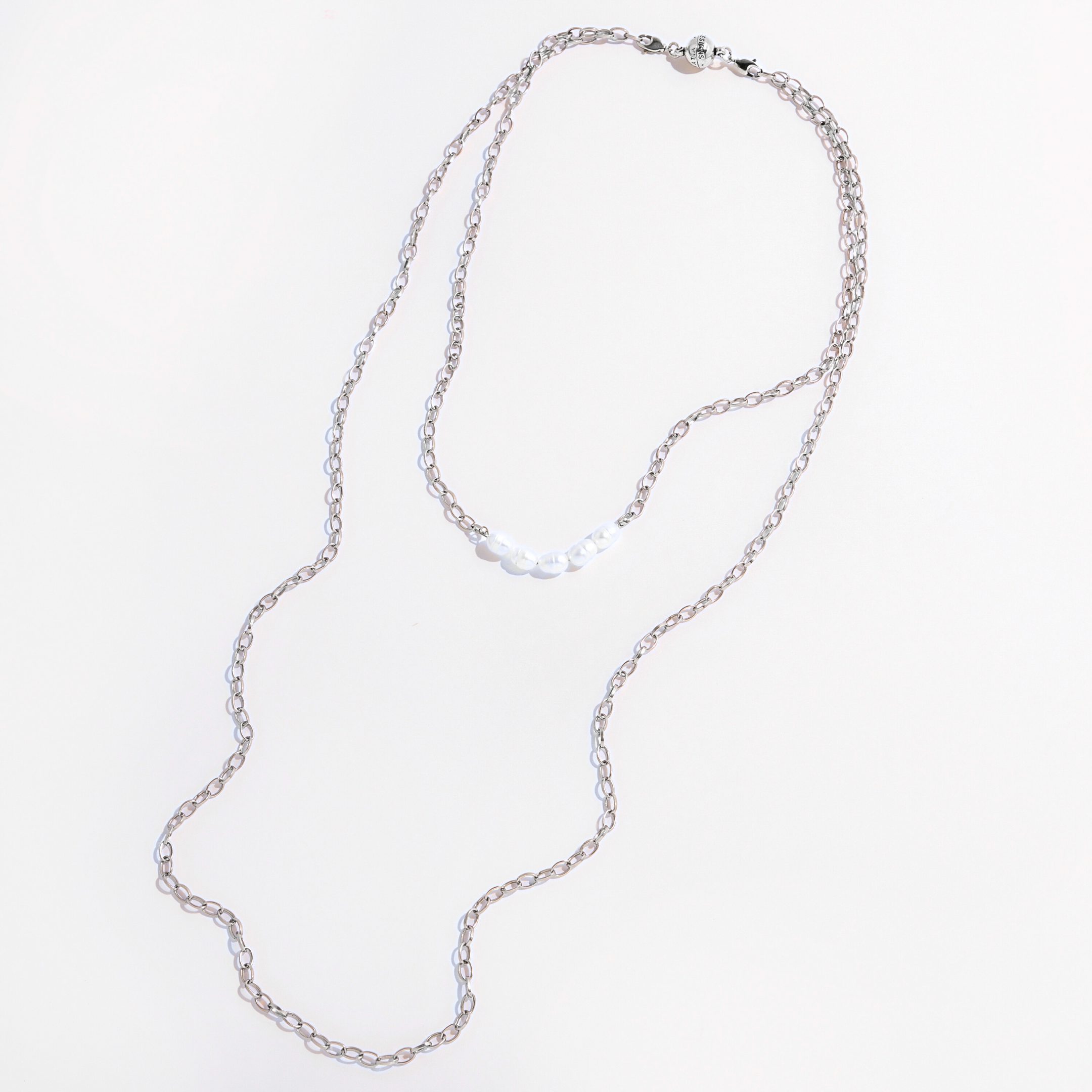 Katia Designs - Wholesale Link & Chain Necklace - Pearl Layering Chain Necklace3