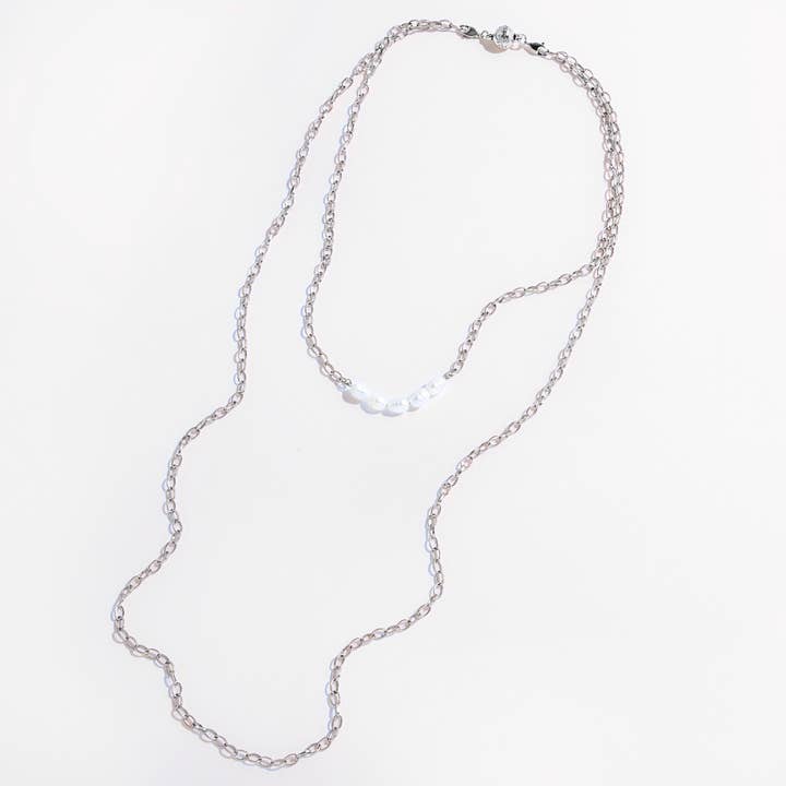 Katia Designs - Wholesale Link & Chain Necklace - Pearl Layering Chain Necklace3