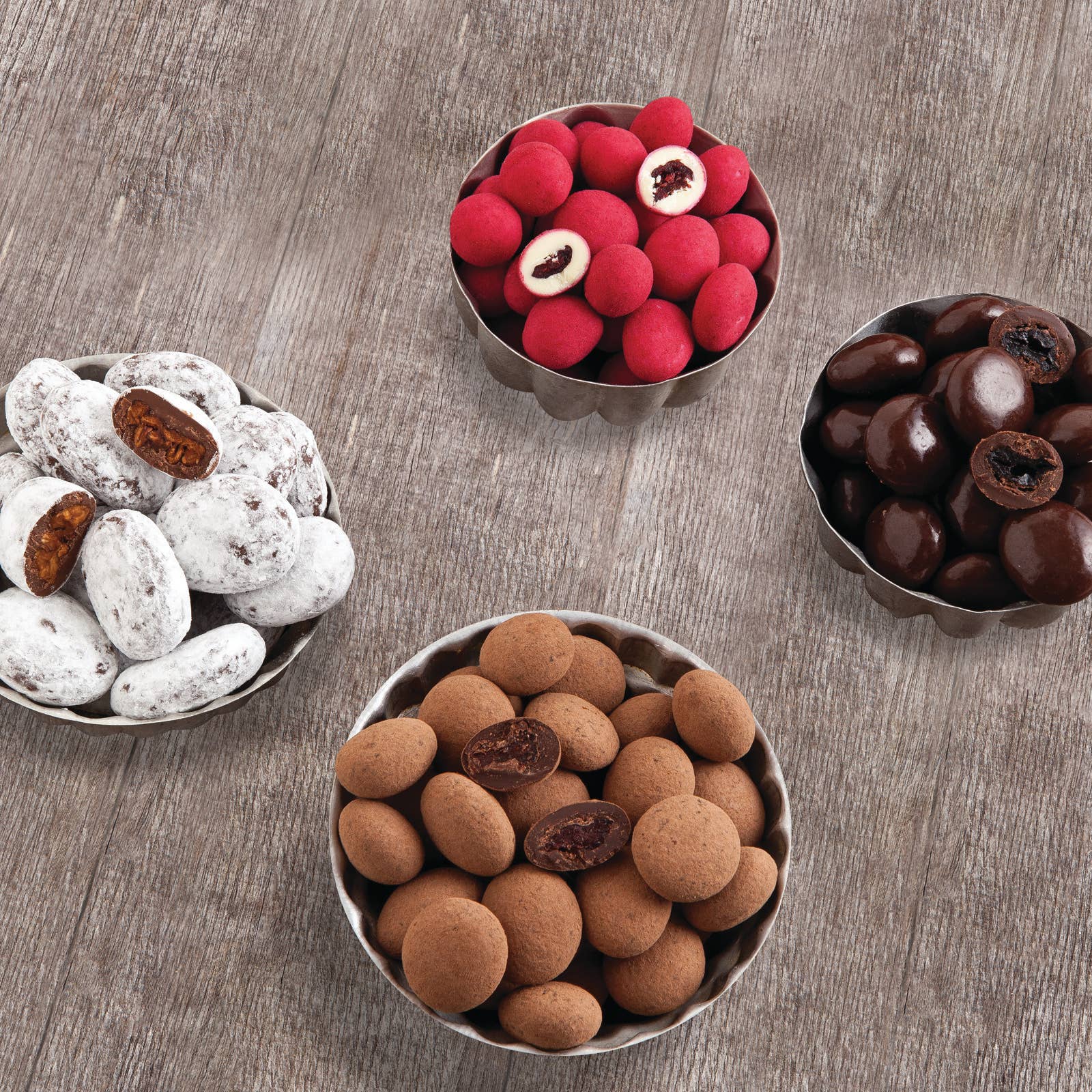 Chukar Cherry Company - Wholesale Chocolate Covered Sweets - 6.75 oz Raspberry Truffles - White Chocolate2