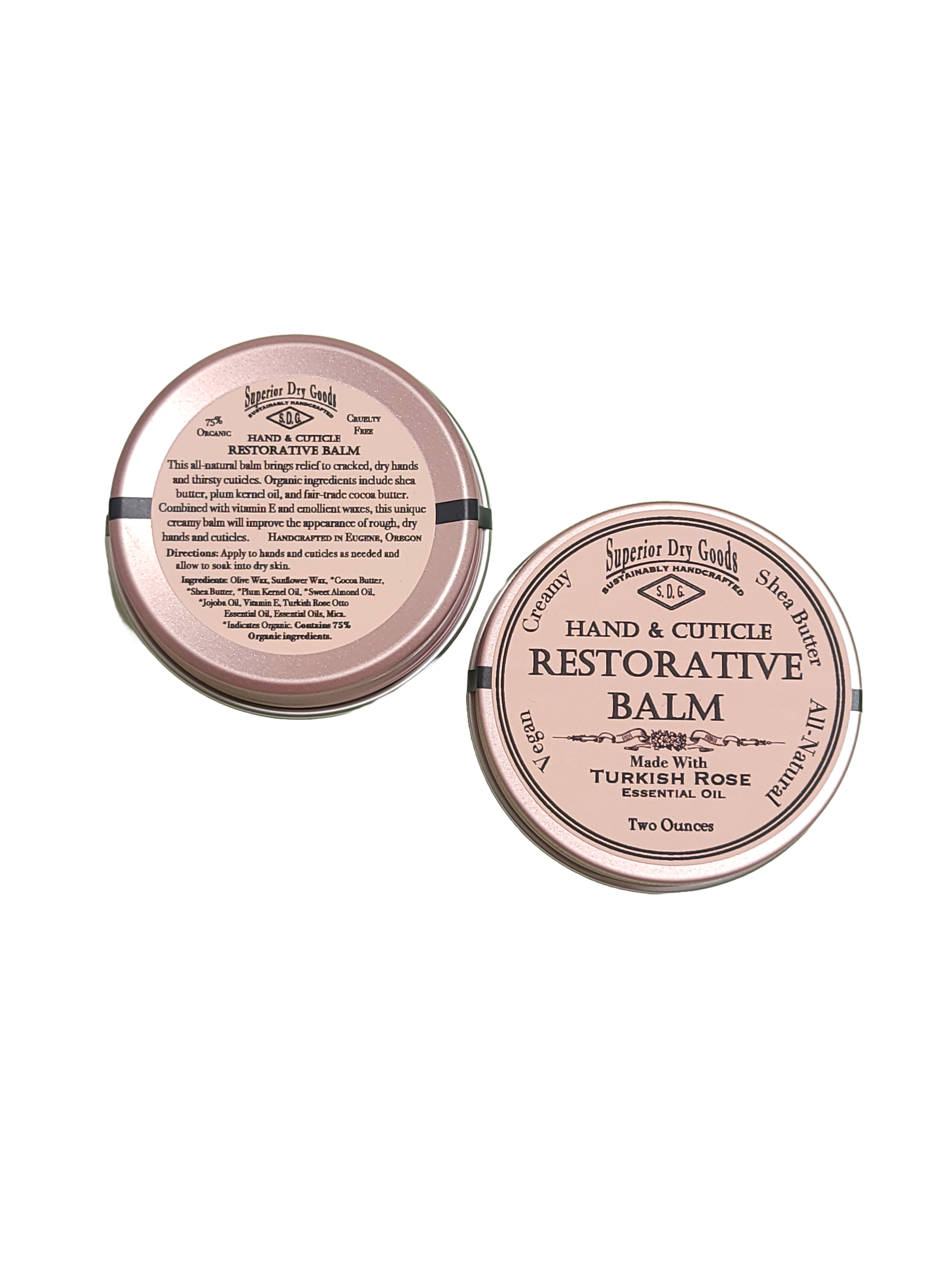 Superior Dry Goods - Wholesale Healing Salve/Balm/Cream - Hand & Cuticle Restorative Balm | Turkish Rose | All Natural3