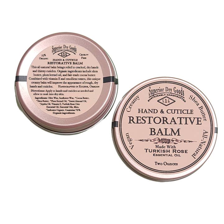 Superior Dry Goods - Wholesale Healing Salve/Balm/Cream - Hand & Cuticle Restorative Balm | Turkish Rose | All Natural3