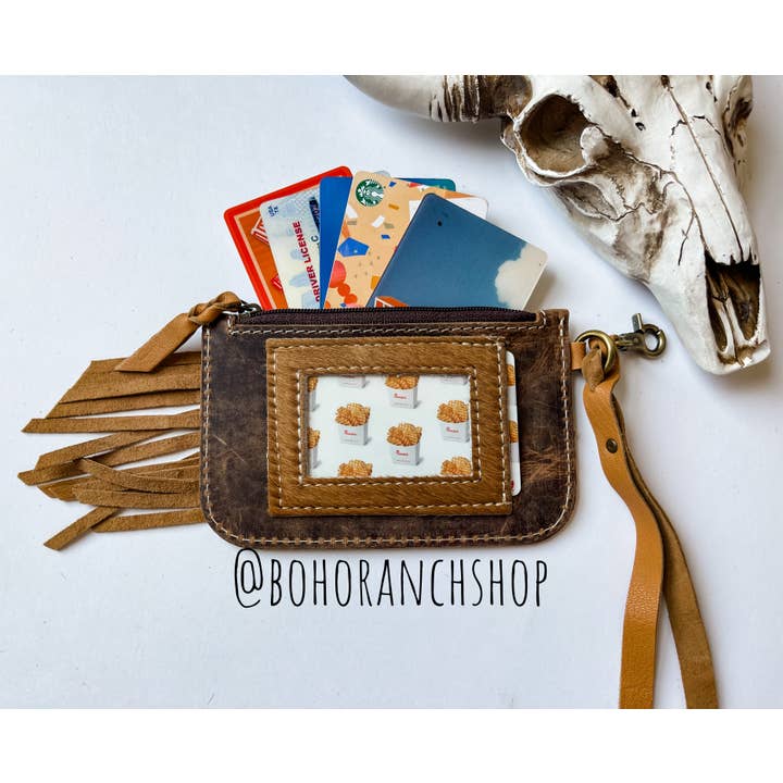 Boho Ranch Shop - Wholesale Wallet - Women's - Kenzie Western Keychain ID Leather Wallet