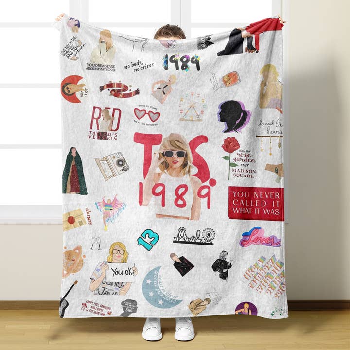 Taylor Swift Inspired Throw Blanket for wholesale by Little Trendy