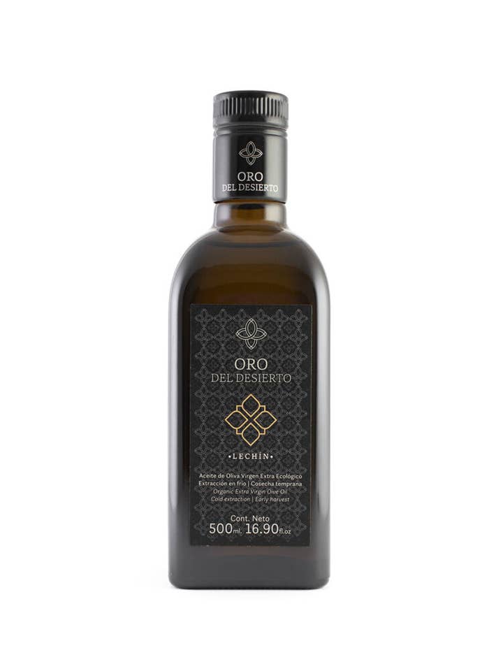 Økologisk Olivenolie Lechín, 500 ml flaske for engroshandel hos Oro del desierto