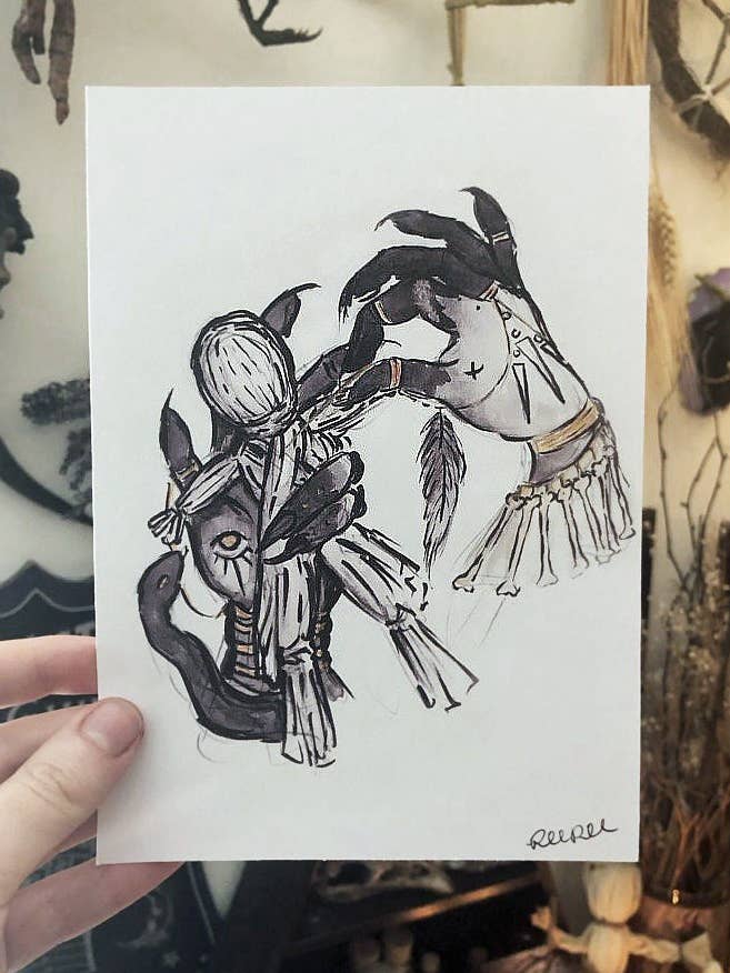 Voodoo - 5x7 Druck für den Großhandel von The Pickety Witch