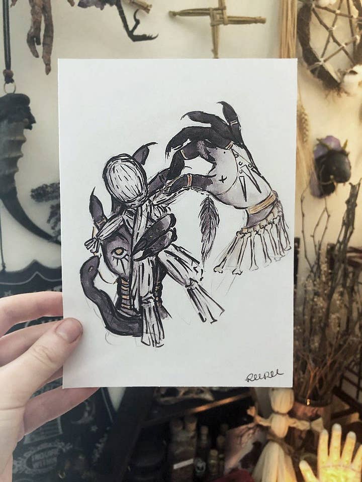 Voodoo - 5x7 Print for wholesale by The Pickety Witch