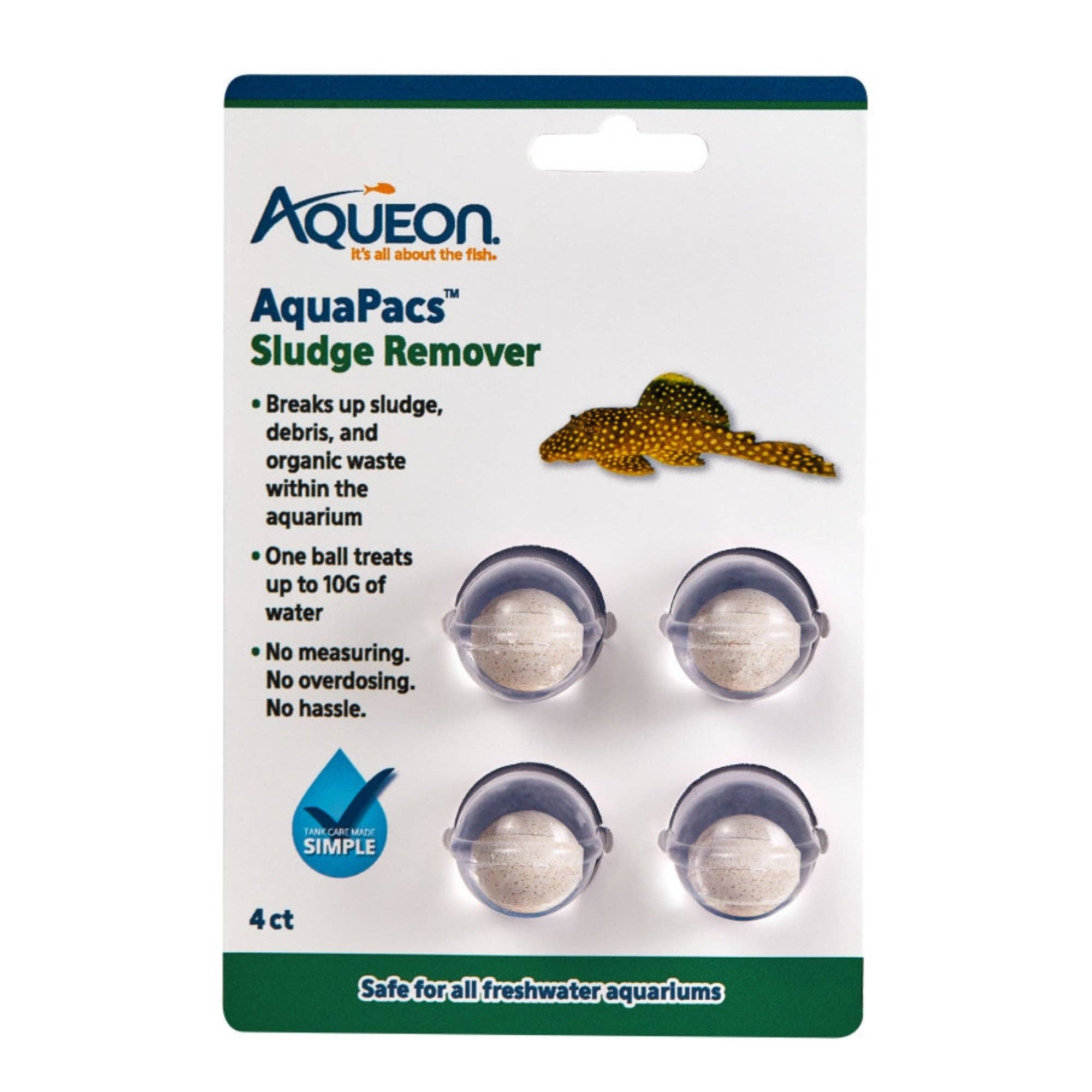 Petdropshipper - Wholesale Pet Supplement - Not Cat/Dog - Aqueon AquaPacs Sludge Remover 6ea/4 pk, 10 gal0