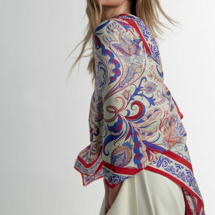 TAMARA - Wholesale Scarf - Women's - Rubino2