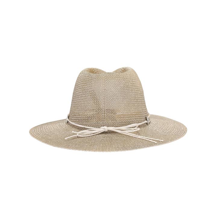 C.C Beanie - Wholesale Straw Hat - Women's - Metallic Panama C.C Sun Hat PNC0007